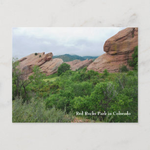 Red Rocks Ridge Mountains and Valley Postcard