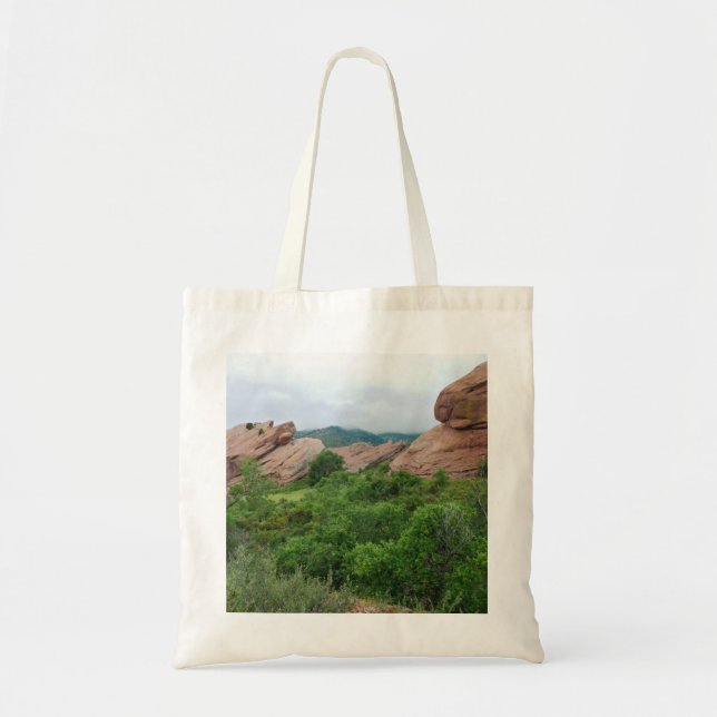 Red Rocks Ridge Mountains and Valley Tote Bag (Front)