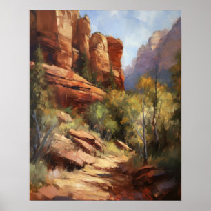 Red Rocks Sedona Arizona Art Print Poster