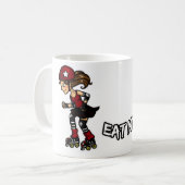 Red Rollerderby jammer Coffee Mug (Front Left)