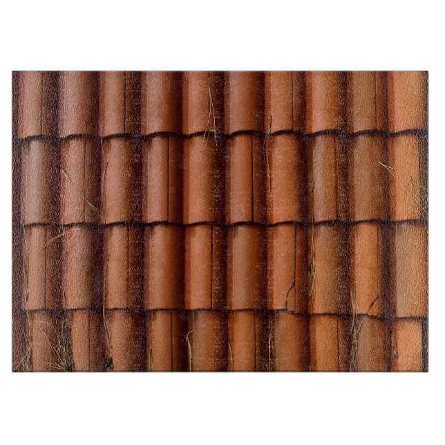 Red Roof Tiles Cutting Board (Front)
