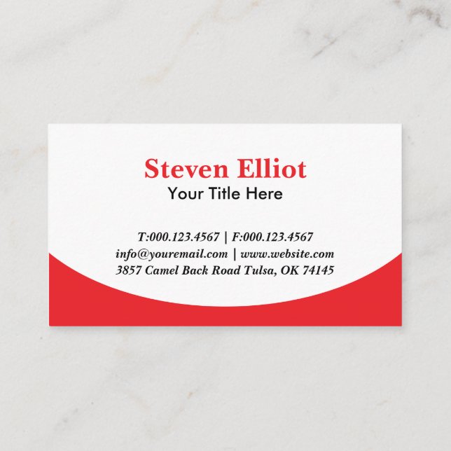 Red Roofers Professional Roofing Service Business Card (Back)