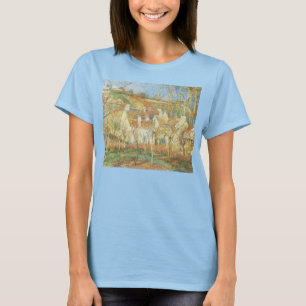 Red Roofs, Corner of a Village, Winter by Pissarro T-Shirt
