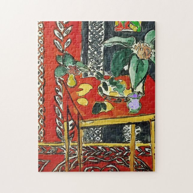 Red Room & Table 2 Jigsaw Puzzle (Vertical)