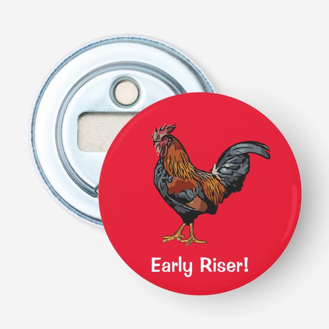 Red Rooster Bottle Opener (Front)