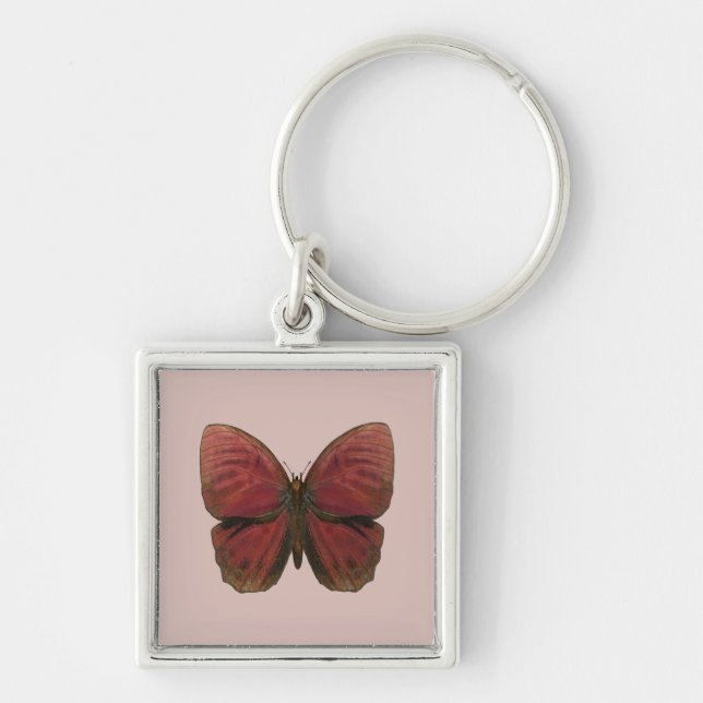 Red Rooster Butterfly Key Ring (Front)