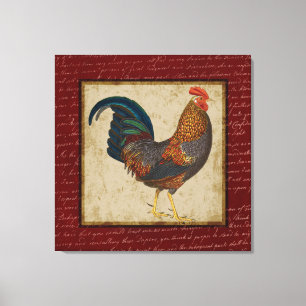 Red Rooster Canvas Print