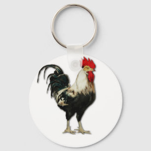 Red Rooster Chicken Customise Key Ring