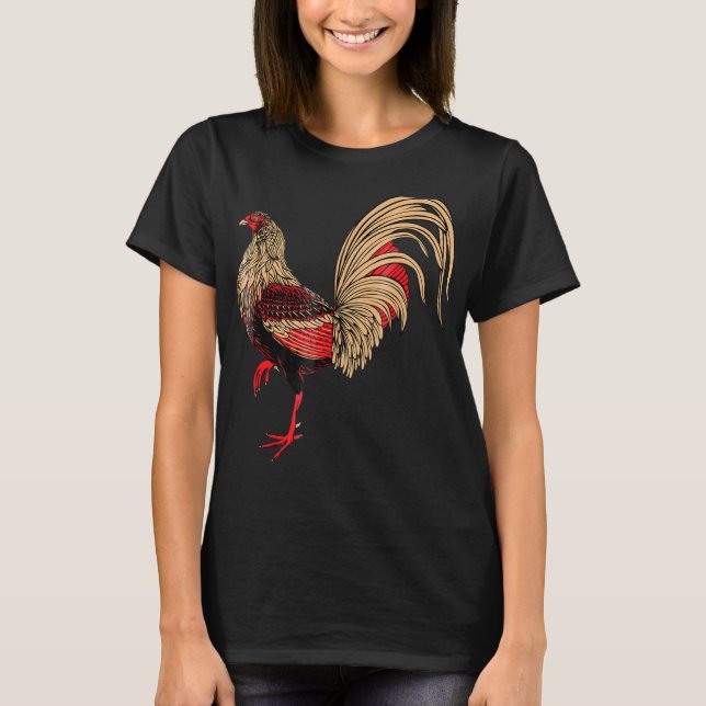 Red Rooster Chicken T-Shirt (Front)