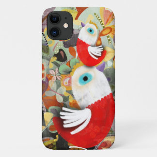 Red Rooster Chooks domesticated fowl iPhone 11 Case