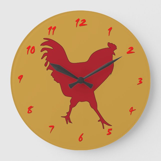 Red Rooster Clock (Front)