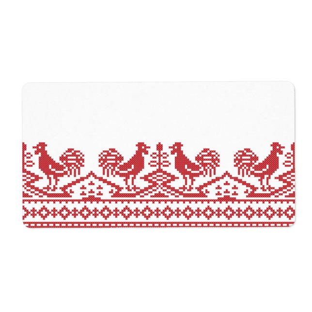 Red Rooster cross-stitch (Front)