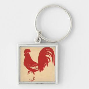 Red Rooster Key Ring