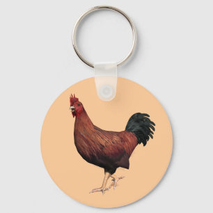 Red Rooster Key Ring