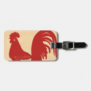 Red Rooster Luggage Tag
