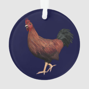 Red Rooster Ornament
