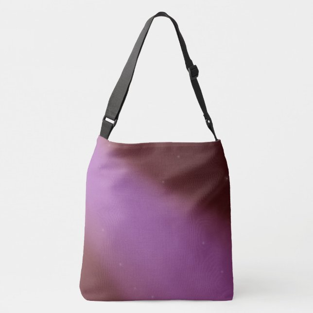 Red Rosa twilight moonlight ombre effect  Crossbody Bag (Back)