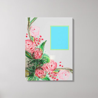 Red Rosas Asymmetric Canvas Print