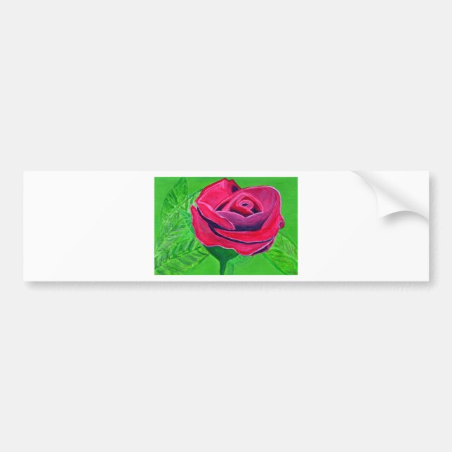 Red Rose2 Bumper Sticker (Front)