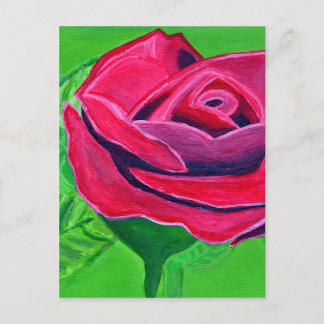 Red Rose2 Postcard (Front)