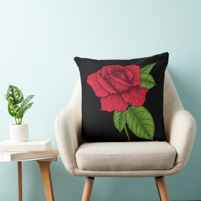 Red rose 2 cushion (Chair)