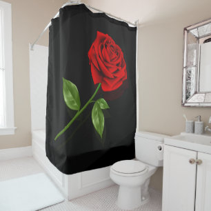 Red Rose 2 - Shower Curtain