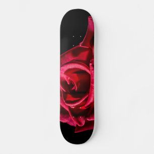 red-rose-320869 red rose ROMANTIC LOVE BLACK bloom Skateboard