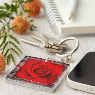 Red Rose [Acrylic Keychain] Key Ring