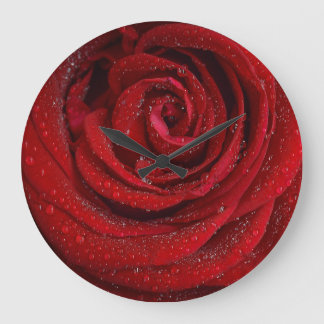 Red Rose Acrylic Wall Clock