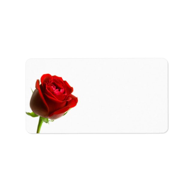 Red Rose Address Labels (Front)
