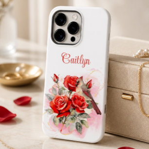 Red Rose and Cardinal  Case-Mate iPhone 14 Pro Max Case