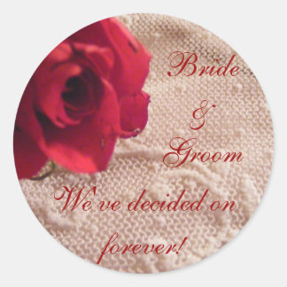 Red Rose and Lace Envelope Seals