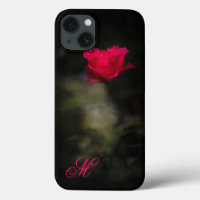 Red Rose and White Smoke. Monogram.