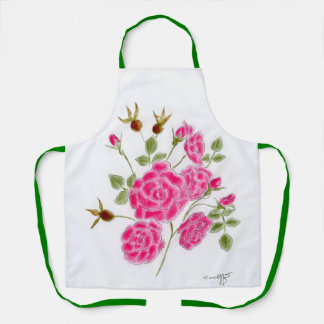 Red Rose Apron