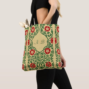 Red Rose Art Nouveau Tote