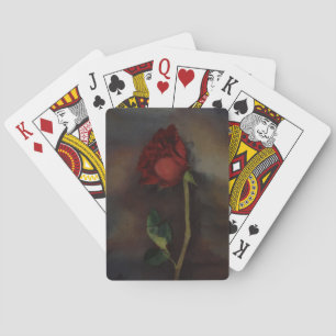 Red Rose Art Playing Cards