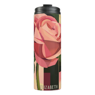 Red Rose Artsy Rose Thermal Tumbler
