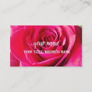 Red Rose Background Business Card