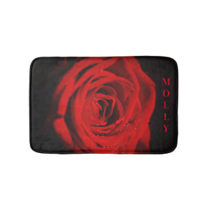Red Rose Bath Mat