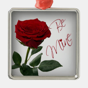Red Rose Be Mine Premium Keepsake Ornament