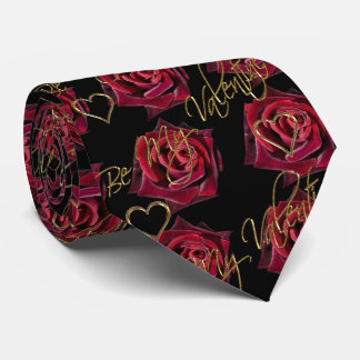 Red Rose Be My Valentine Men's Tie