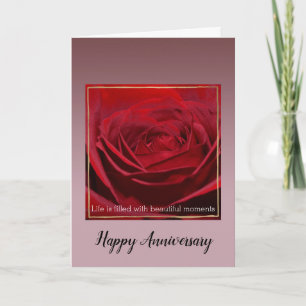 Red Rose Beautiful Moments    Card