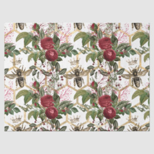 Red Rose Bee Series Design 40 Tissue Paper