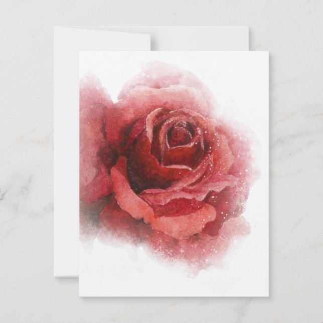 Red Rose - Blank Card V1 (Front)