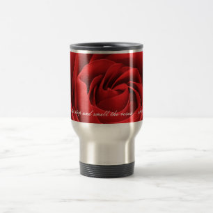 Red Rose Blossom Mug
