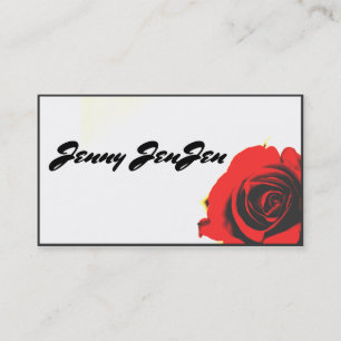 Red Rose Business Card