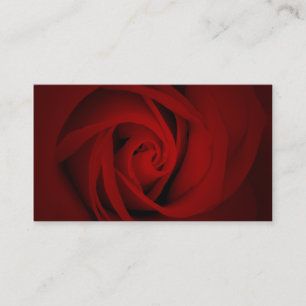 red rose business card