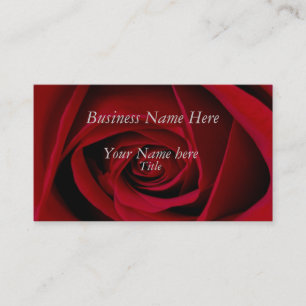 Red Rose Business Cards