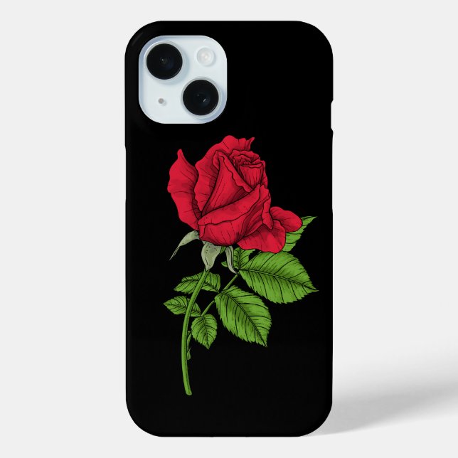 Red rose Case-Mate iPhone case (Back)