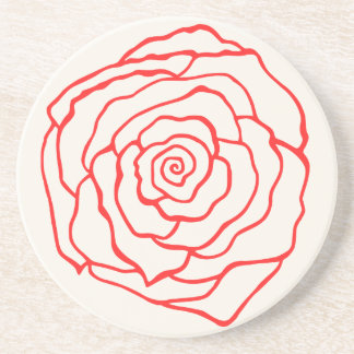 Red Rose Coaster